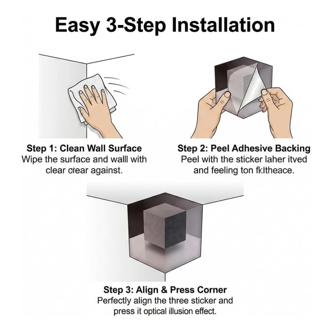 Impossible Corners 3D Illusion Art™